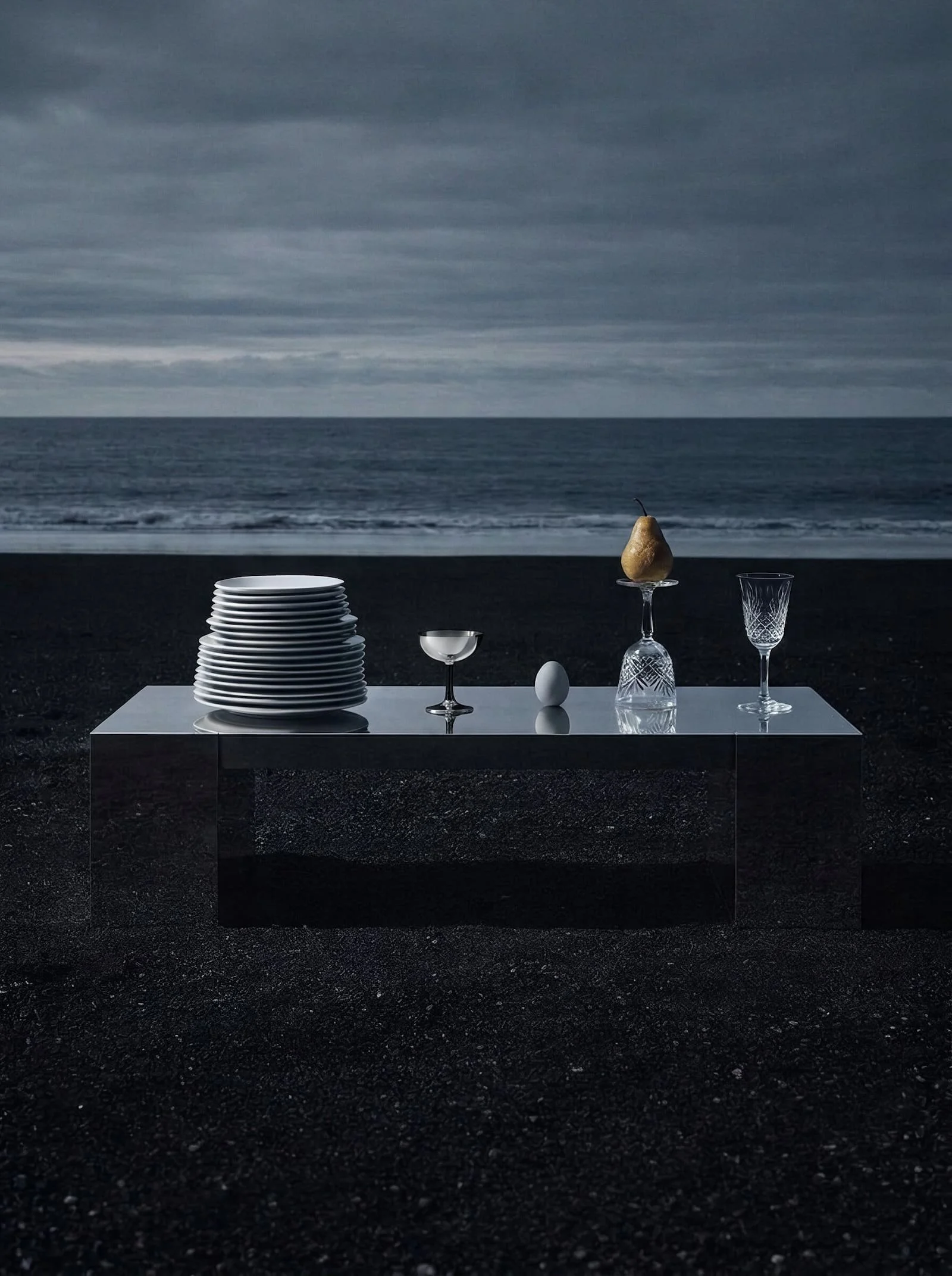 Design editorial photography, luxury outdoor table setting concept, Chi-Young Bang Studio