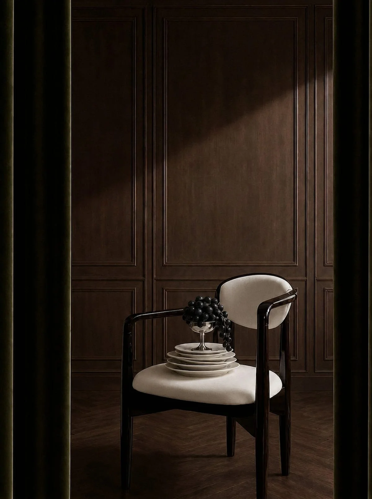 Art deco interior editorial, luxury art direction concept, Chi-Young Bang Studio