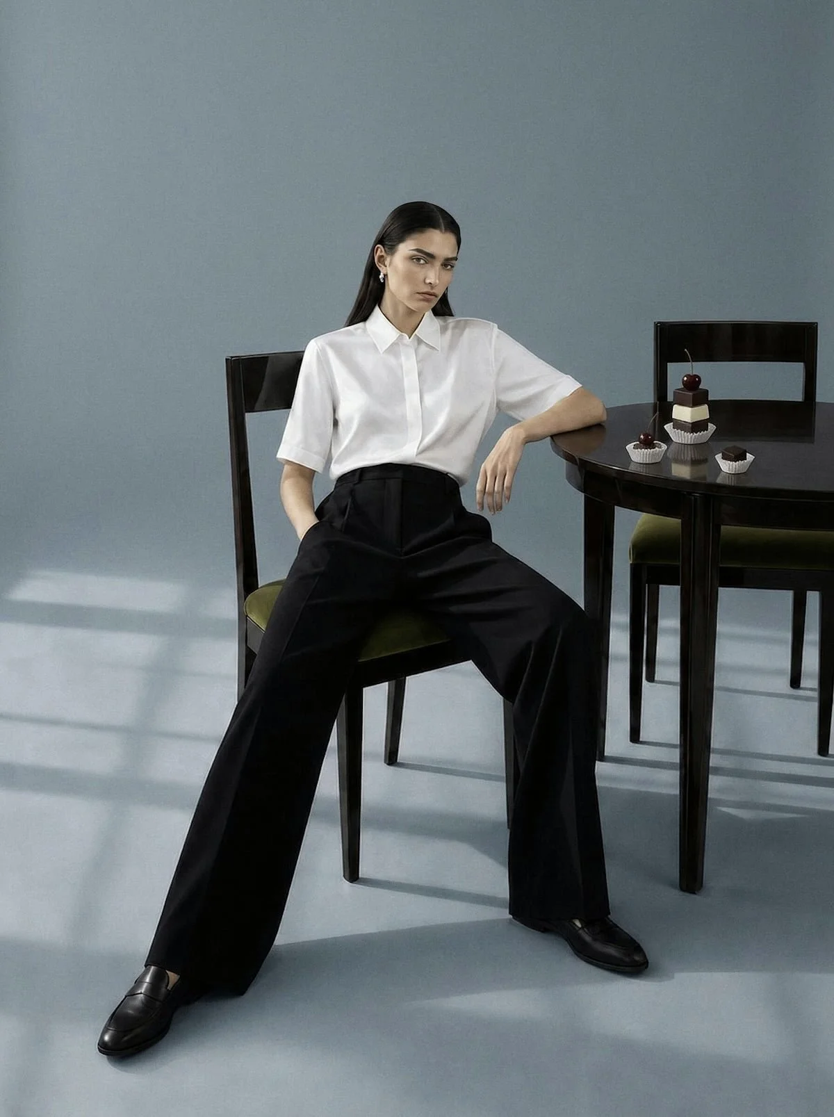 Fashion editorial photography, creative direction minimalist womenswear, Chi-Young Bang Studio