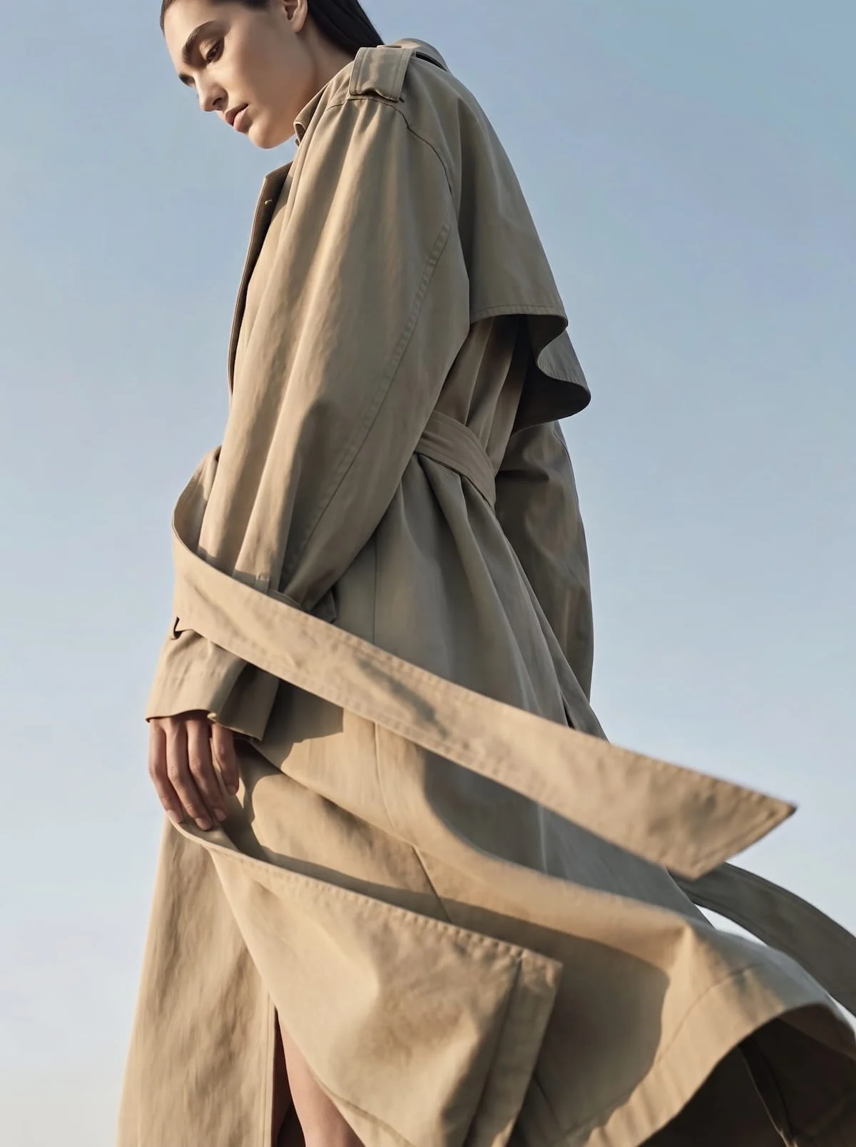1. Trench Coat in Motion – Fashion Photography &amp; Creative Direction