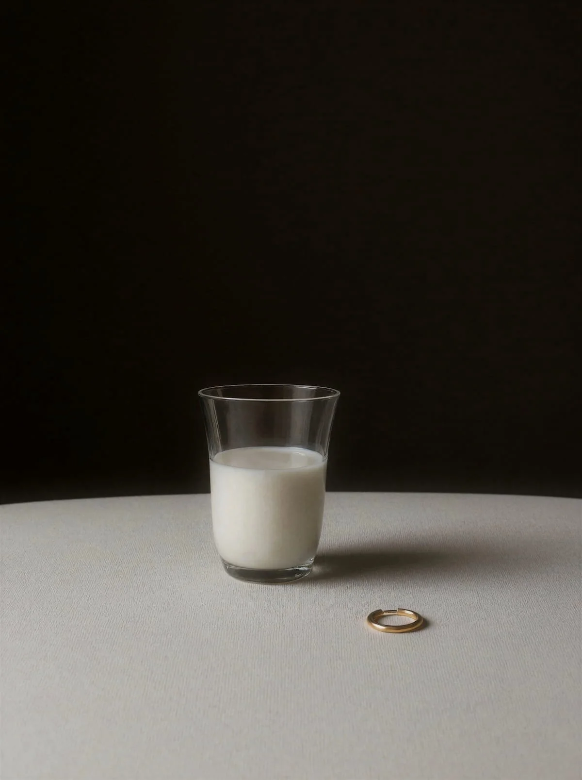 3. Milk Glass and Gold Hoop – Luxury Still Life &amp; Creative Direction