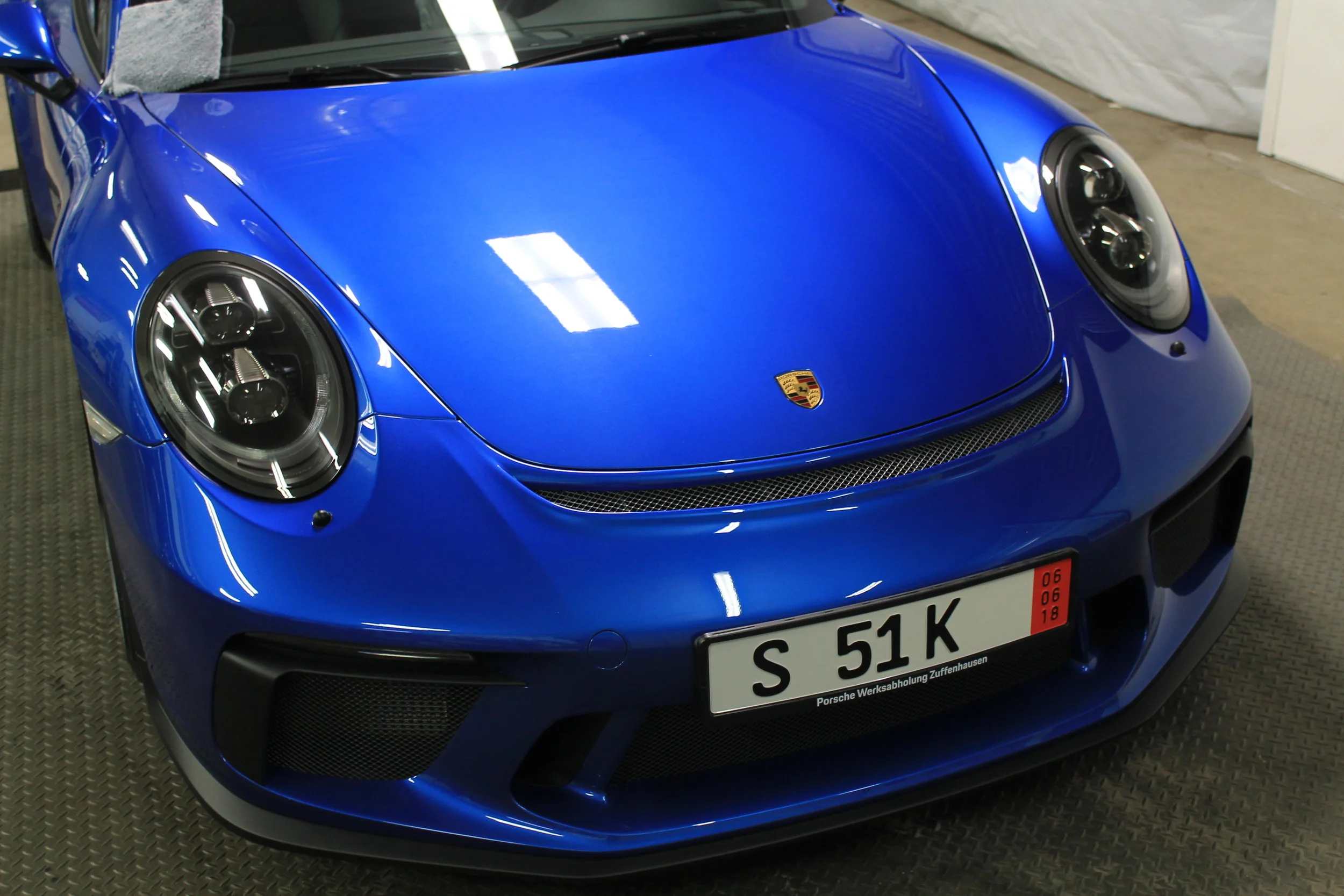 2018 Porsche 911 GT3 after full front PPF.