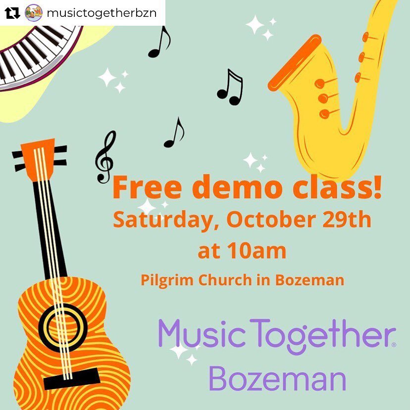 Sharing from our @musictogetherbzn account! Free class coming this Saturday!

Repost from @musictogetherbzn
&bull;
Join me for a fun, free Mixed-Age Music Class next Saturday! Perfect for families with kiddos ages 0-5. Singing, dancing and simple ins