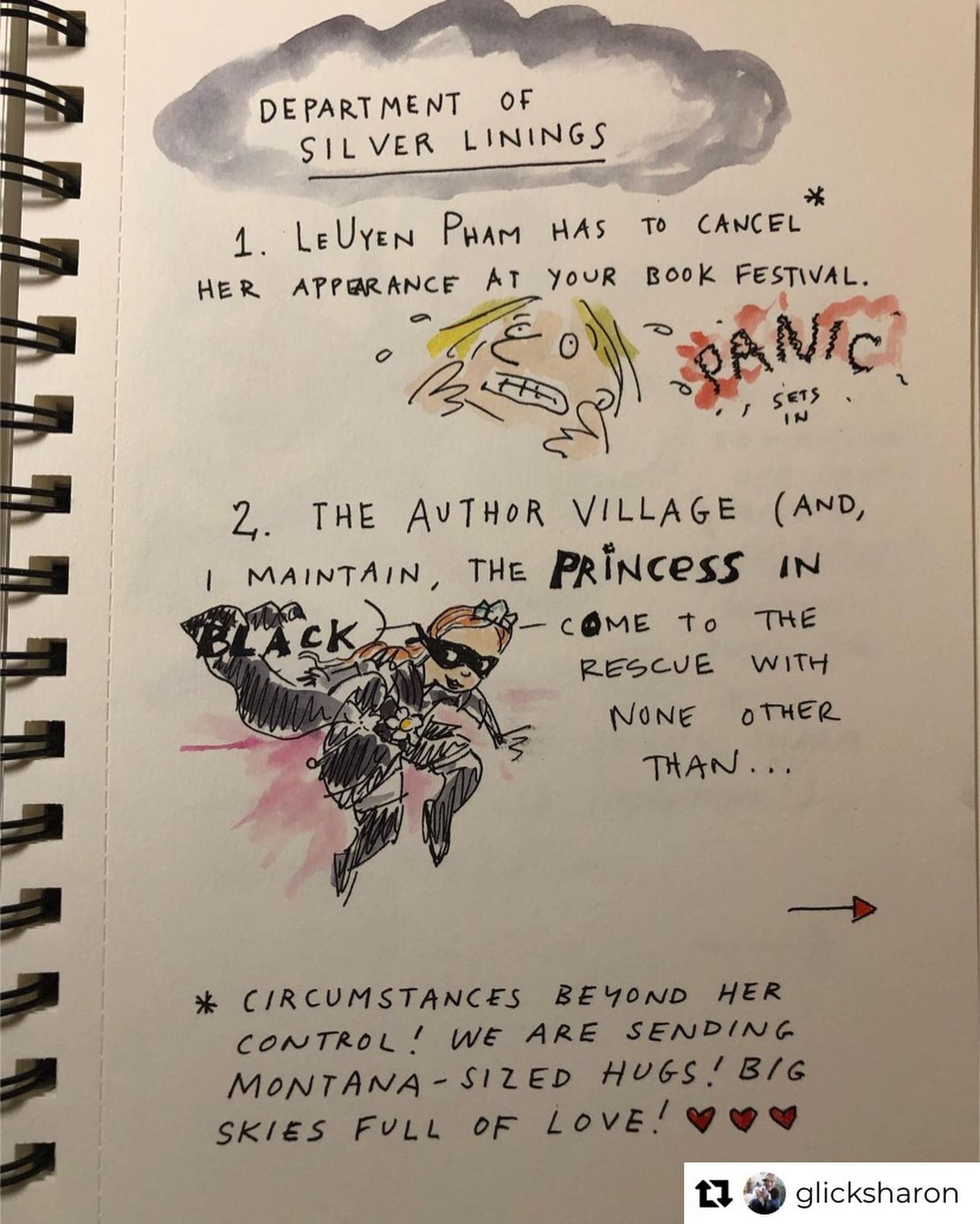 The true story of this year&rsquo;s Children&rsquo;s Festival of the Book. So sad to miss @uyenloseordraw , so excited to meet @mollyidle , so glad to hav @glicksharon to sum it all up. 

Come share in the book love tomorrow, Saturday Nov 5 at the St