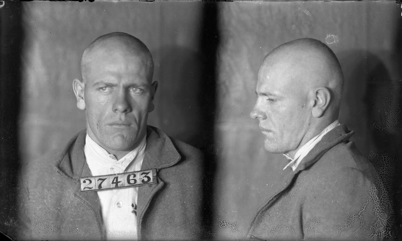 Arthur Defenbaugh, inmate #27463 photographed in 1924. Courtesy Missouri State Archives