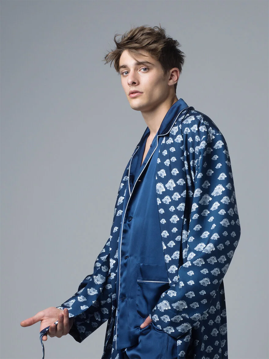 mens silk housecoat