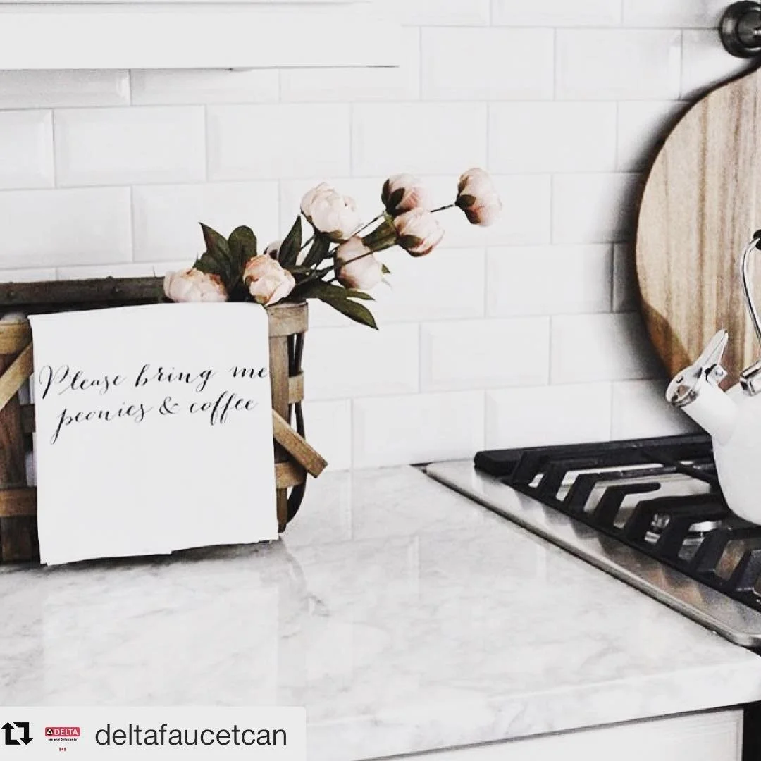 Needing all the coffee ☕️ back to reality after a week of fun in the sun. 
#homeredefined#edesign#interiordesign#quotes#coffee#kitchendesign#rusticdecor @deltafaucetcan