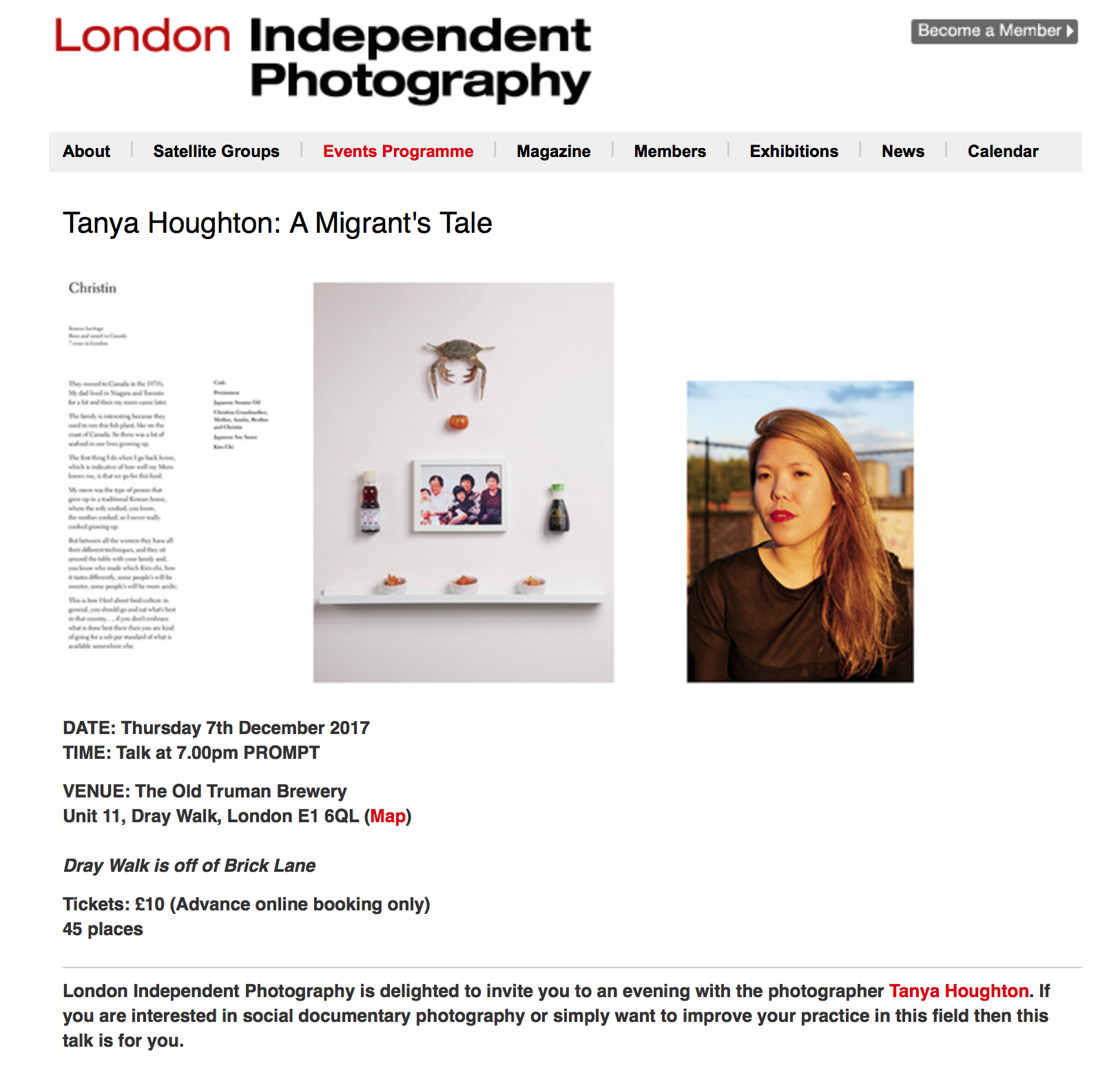 ARTISTS TALK - LONDON INDEPENDENT PHOTOGRAPHY