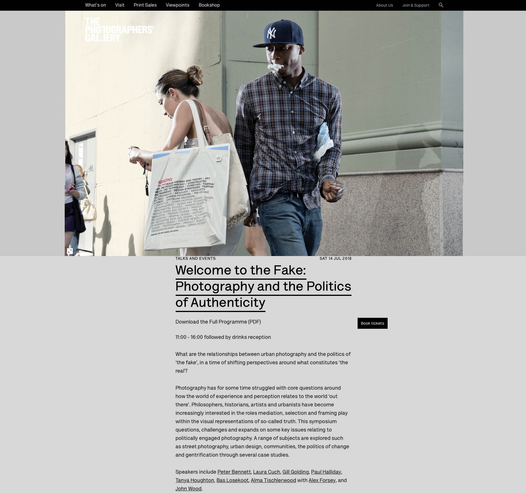 ARTIST TALK AT THE PHOTOGRAPHERS GALLERY