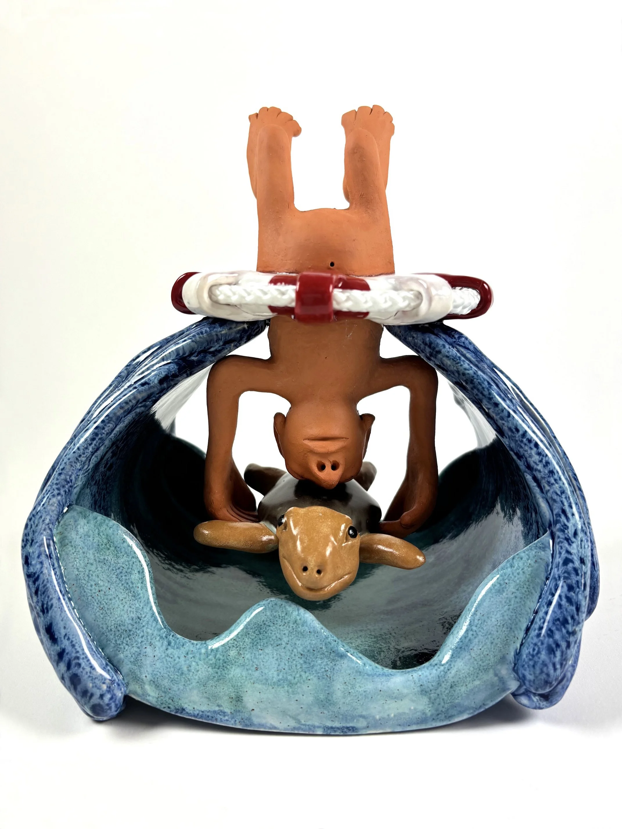 Floating with the turtle 2