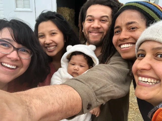 Steph, Cai, Inara, Çaca, Maricella, and Carmen at the Farm School!