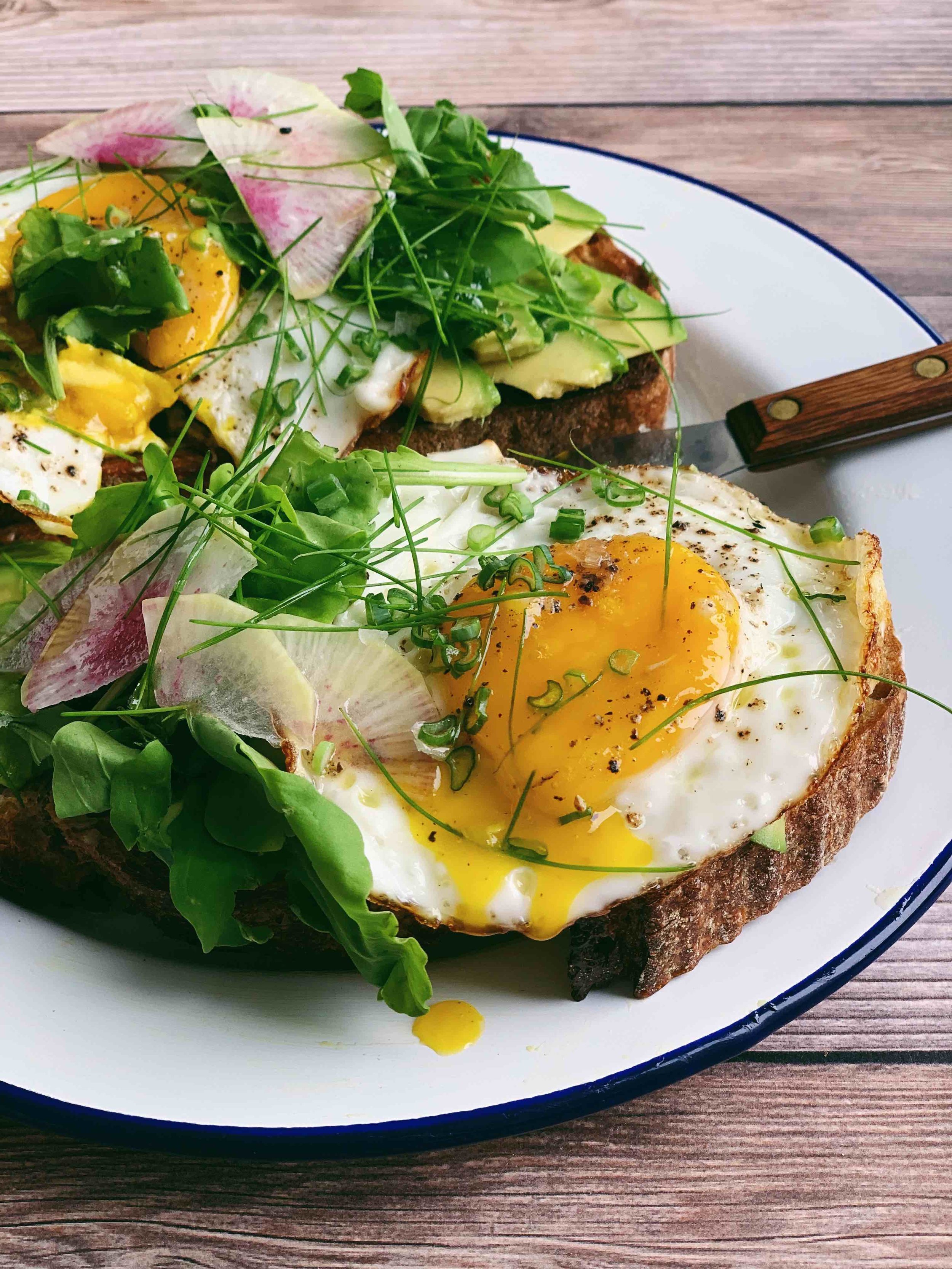 not basic avo-egg toast