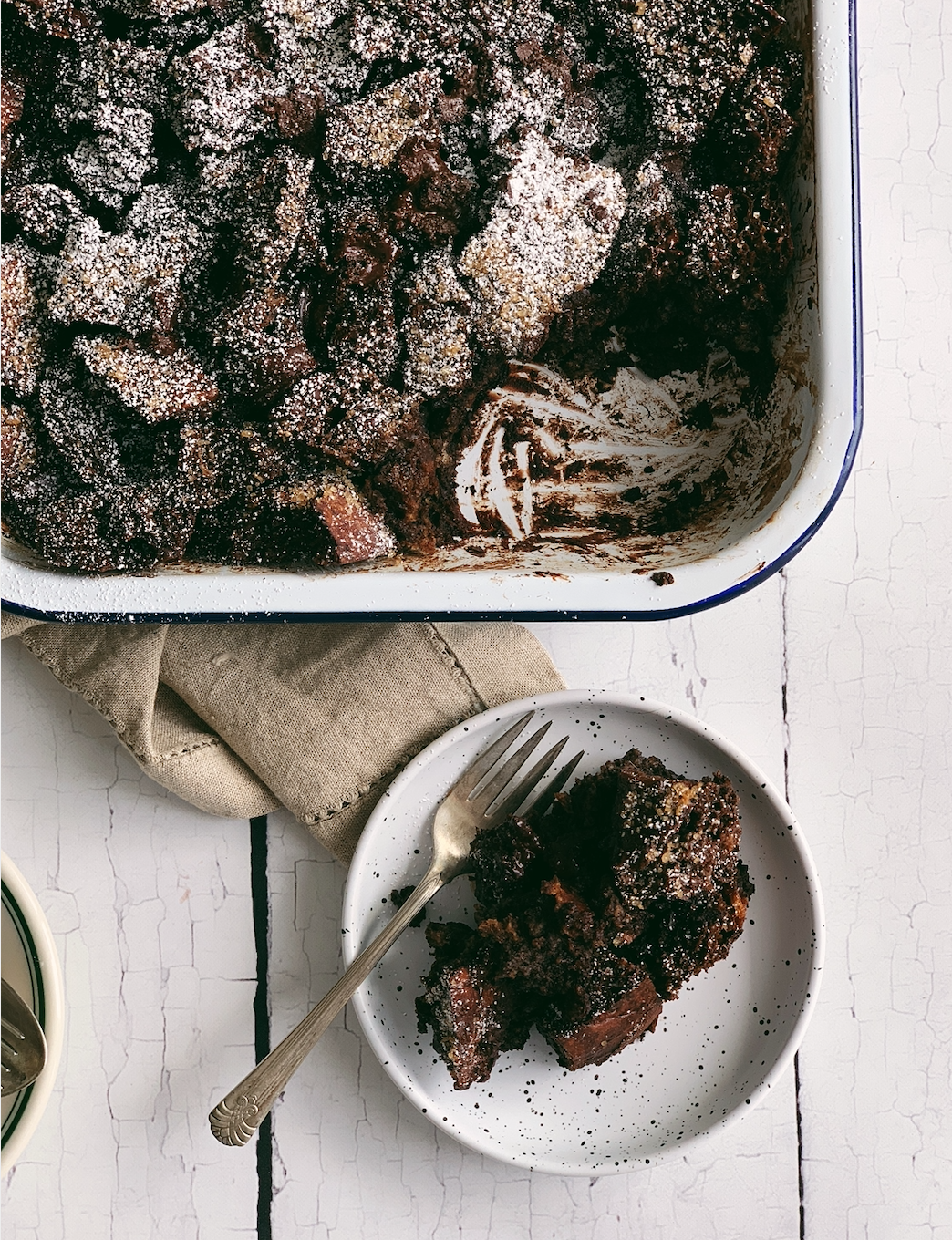 choc sourdough bread pudding