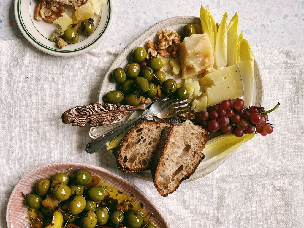 warm olives