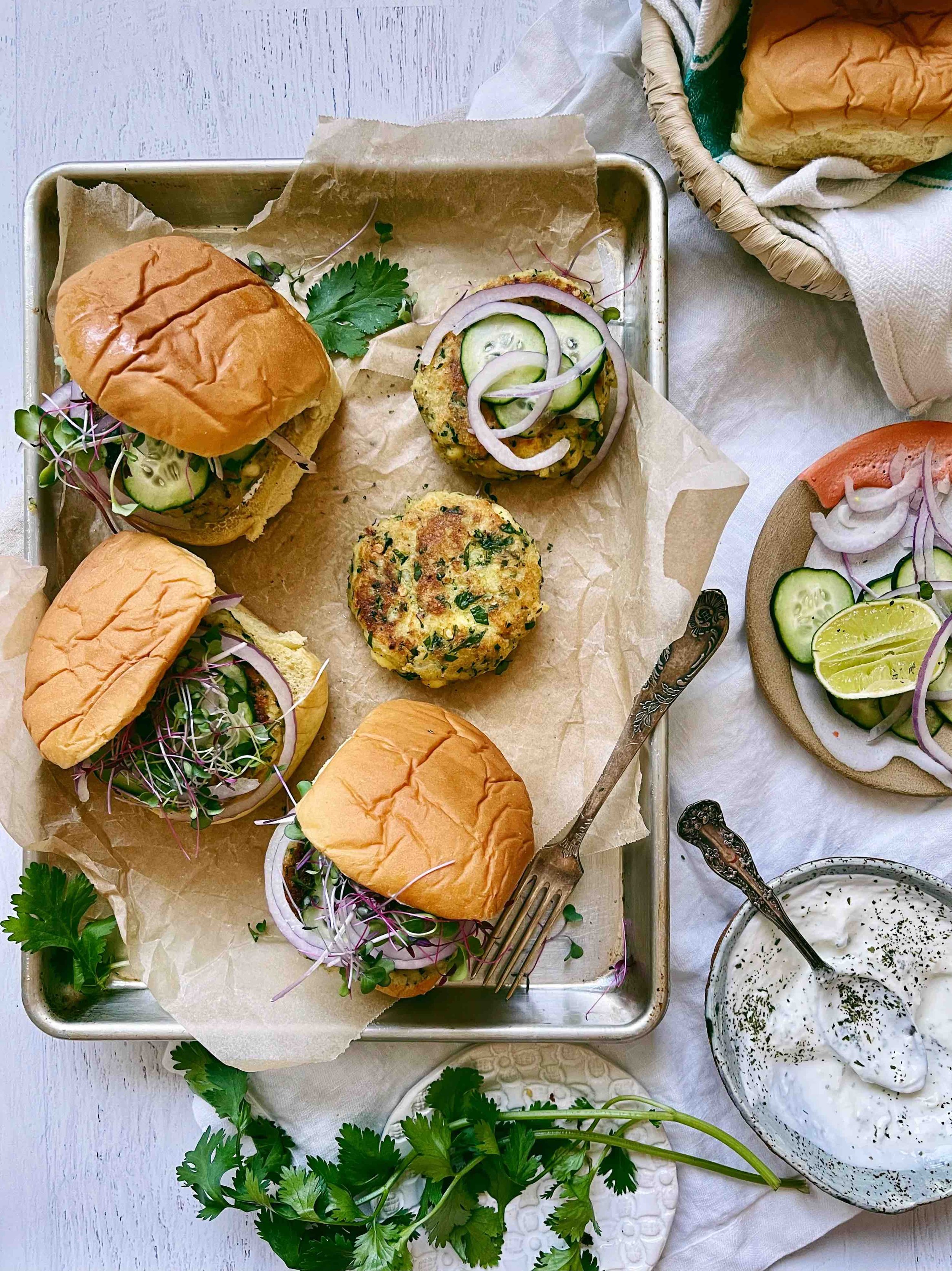 paneer potato burgers