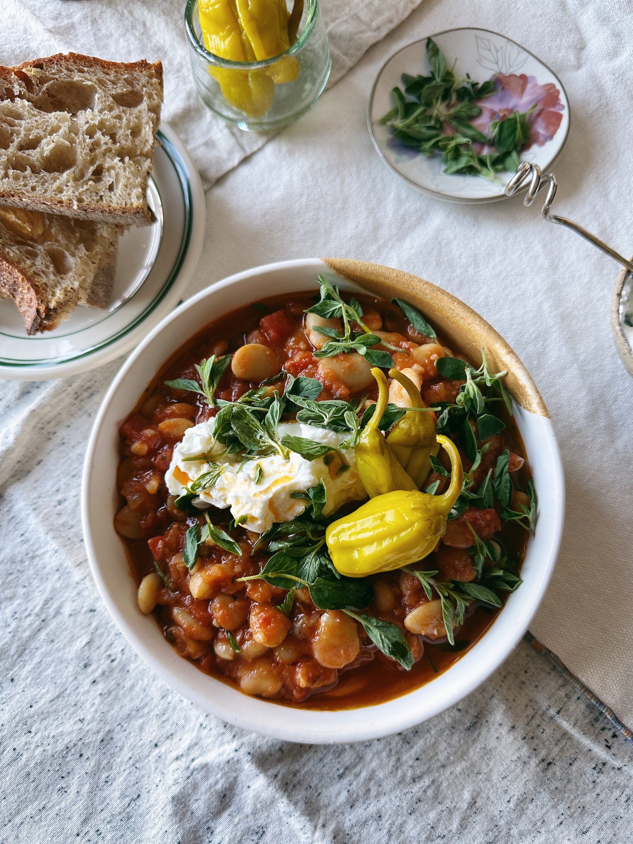 spicy tomato &amp; butterbean stew