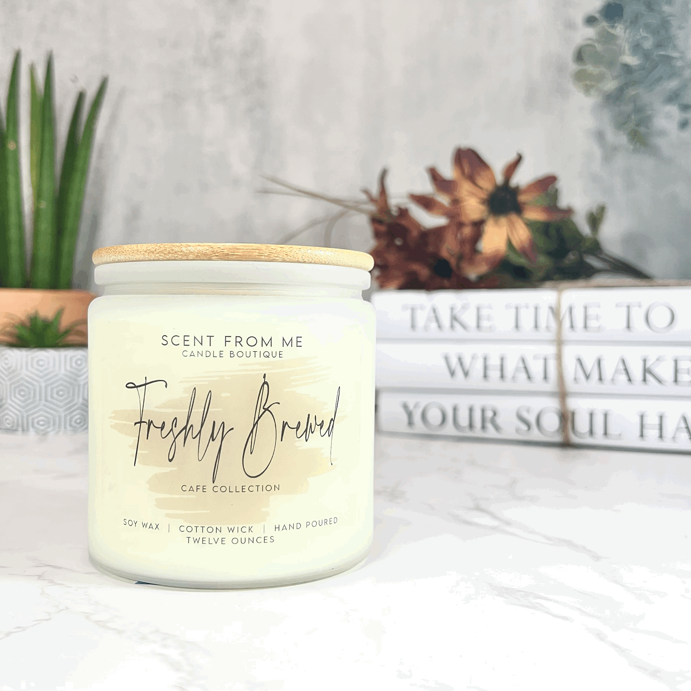 Freshly Brewed 12oz Soy Candle