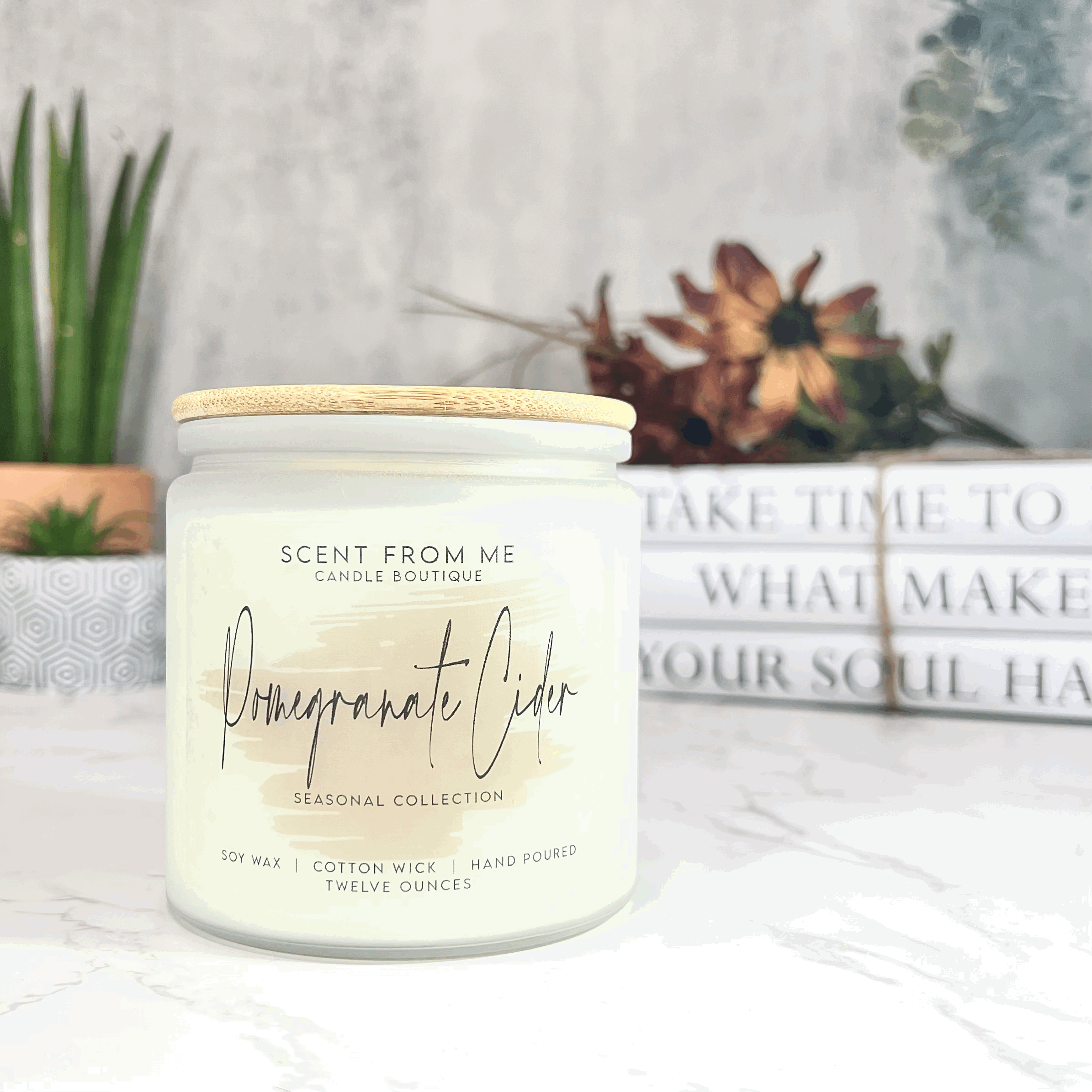 Pomegranate Cider 12oz. Soy Candle