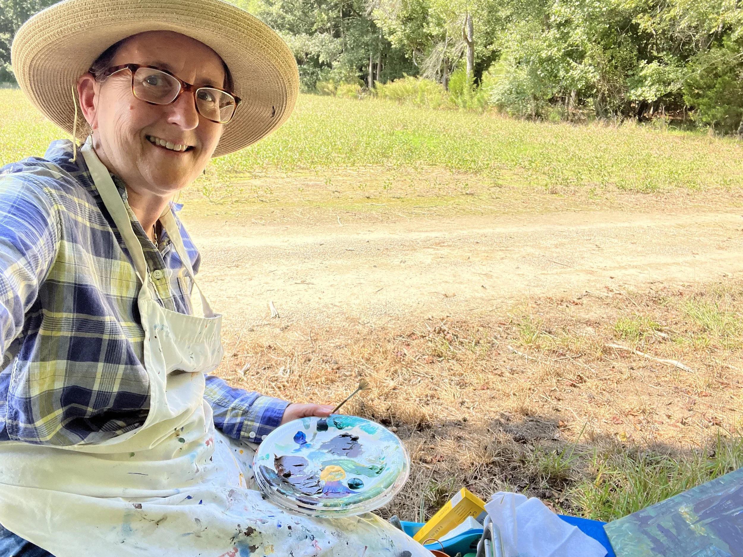 Cara Burton Paints at Granger Farm