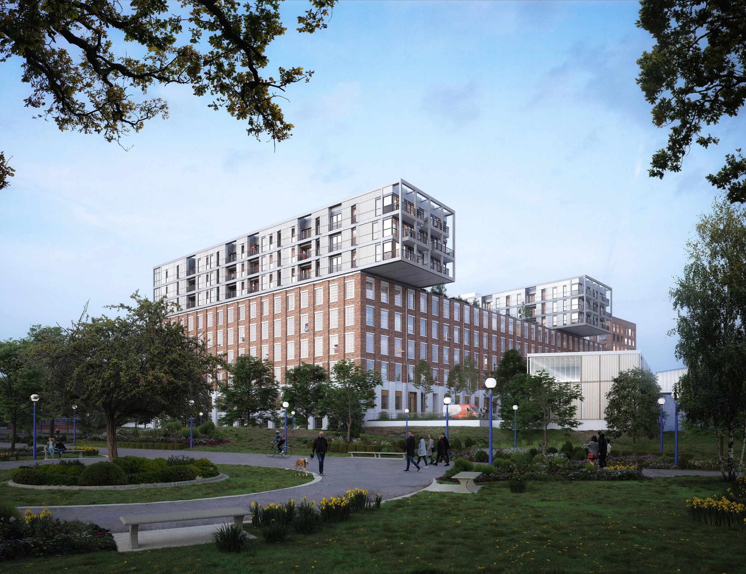   Faraday Works  in Charlton, where our engineers successfully advocated for the retention and refurbishment of the former warehouse building, with the potential to add three additional storeys to maximise the site’s potential.  