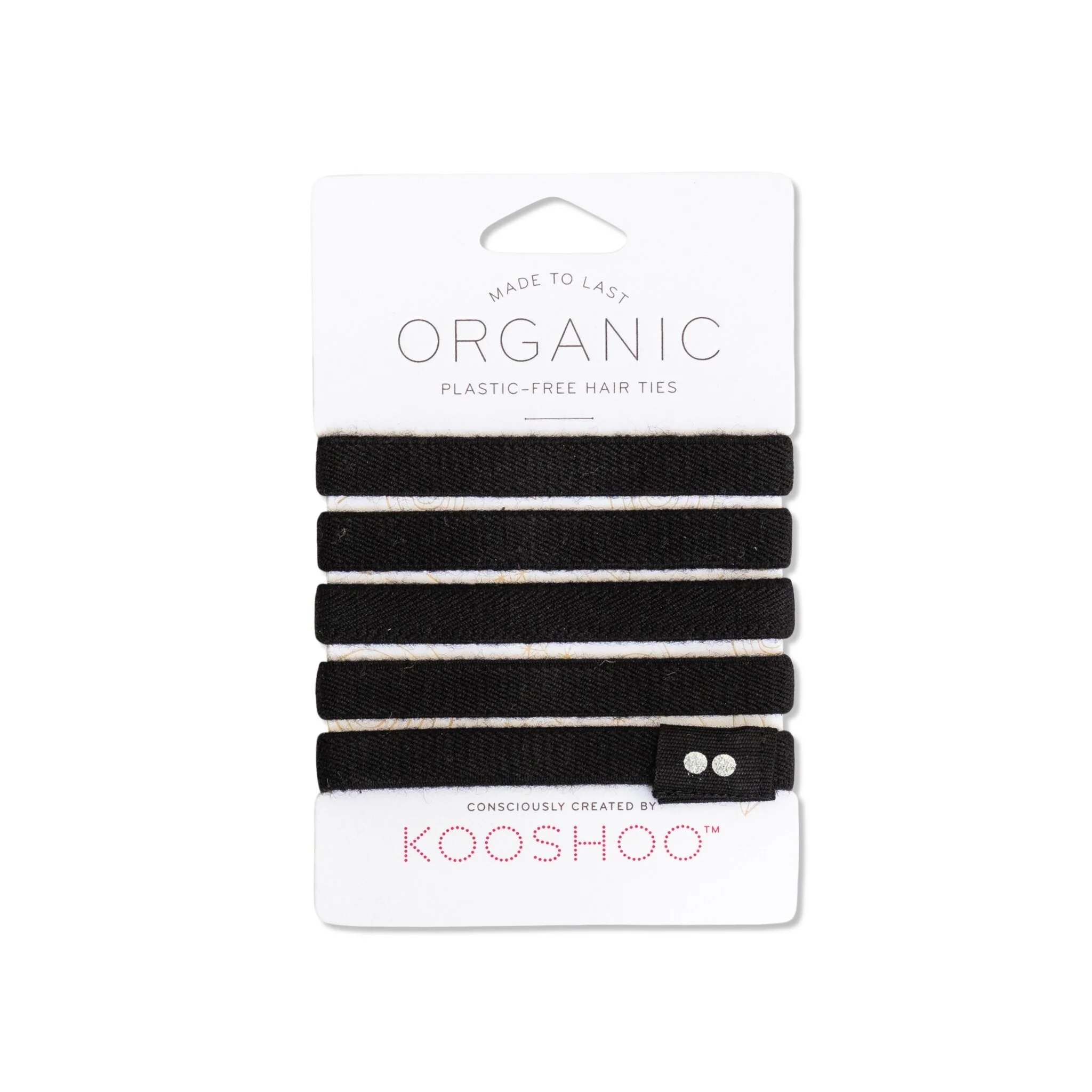 Black Organic Plastic-Free Hair Ties by KOOSHOO - front.jpg
