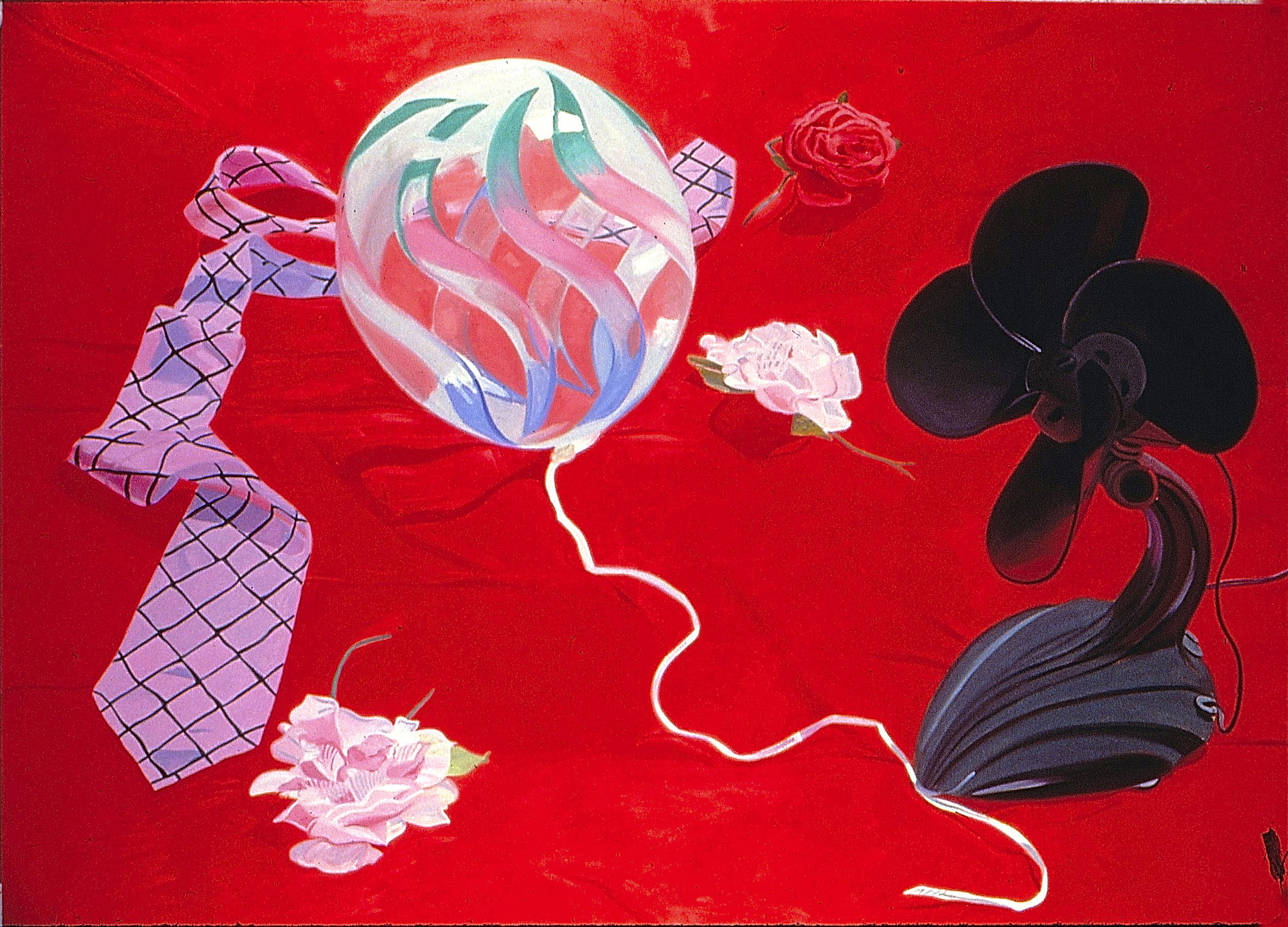   Red Fantasy  oil on canvas 60 x 90” 1982  