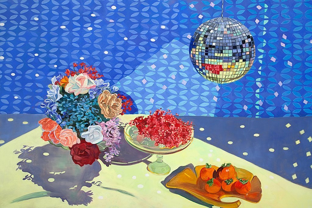 Disco Ball with Peonies