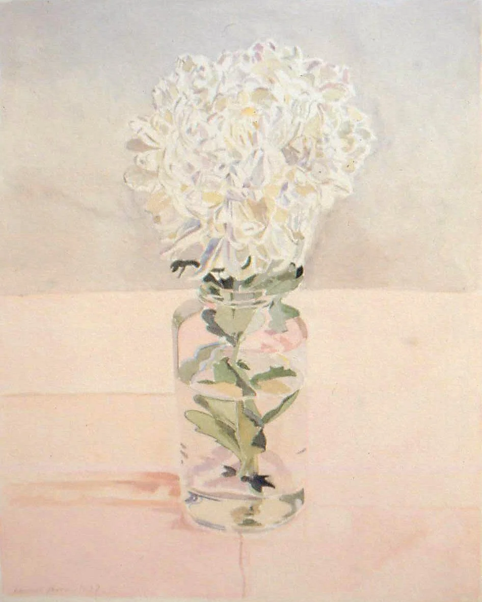 White Flowers and Grasses