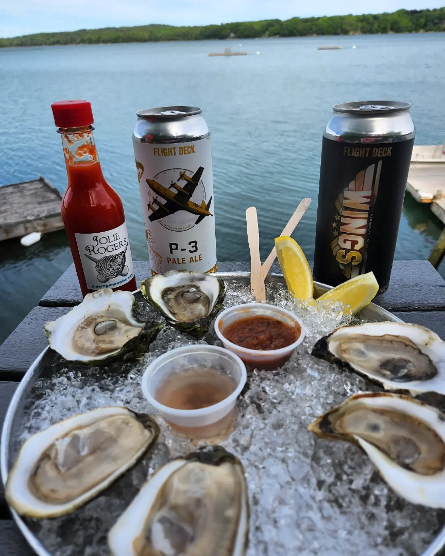 We will be shucking some wicked fresh oysters @flightdeckbrewingco tomorrow Friday 6/3 from 3pm - 8pm!