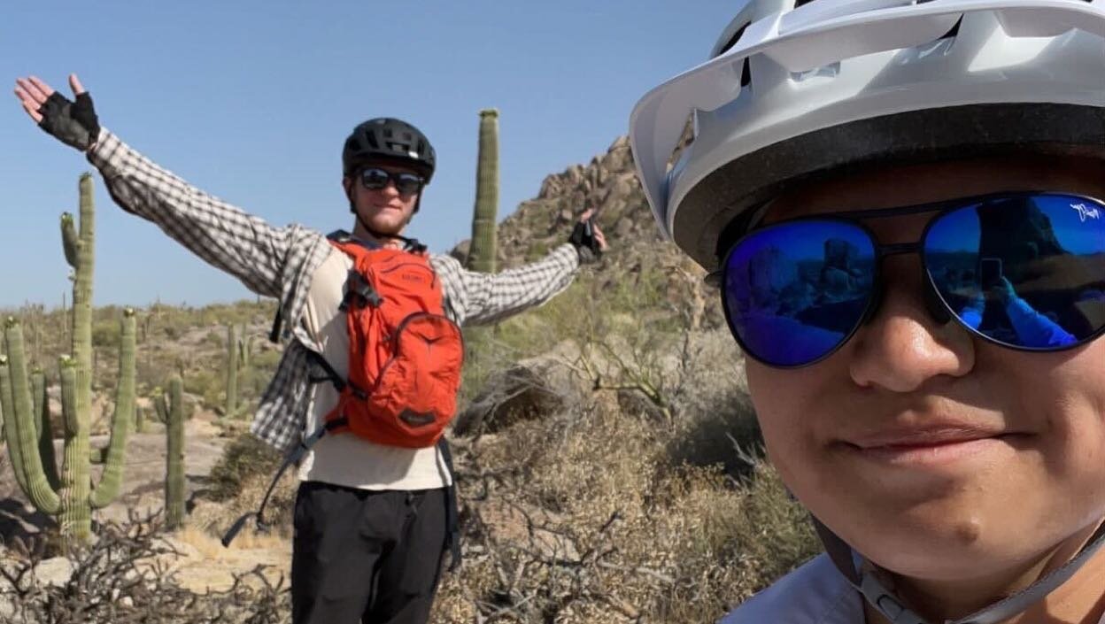 It&rsquo;s been a while, but here&rsquo;s a mid-summer update of what our members have been doing so far! 
1. Nick and Sophia biking in the Sonoran Desert in Arizona 
2. Madalyn canoe guiding at the boundary waters in Minnesota
3. Steven climbing Mou