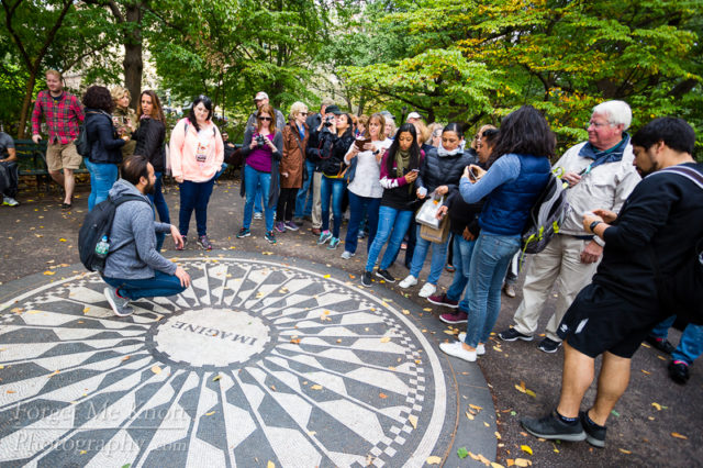 Imagine All The People, New York city manhatten central park strawberry fields john lennon memorial