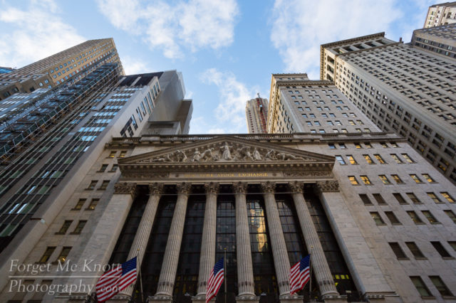 New York Stock Exchange city building pillars urban