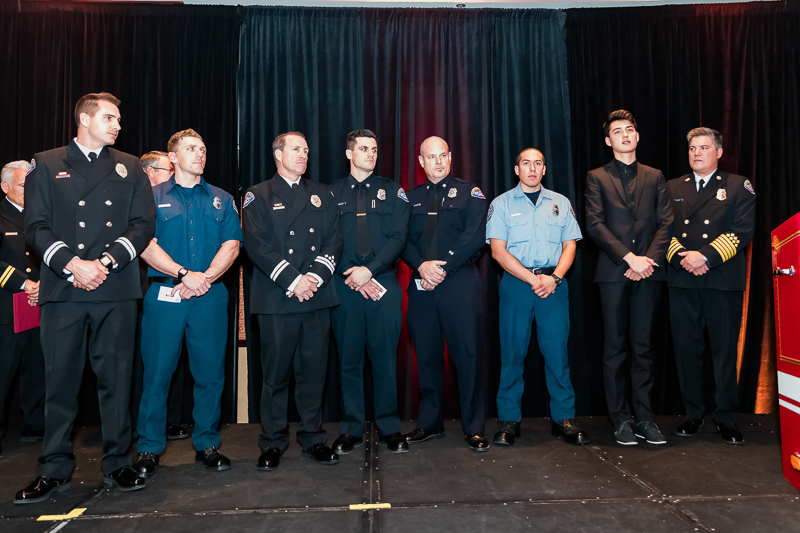  Several life saving awards were handed out including to this entire response team. The surviving victim is second from the right. 