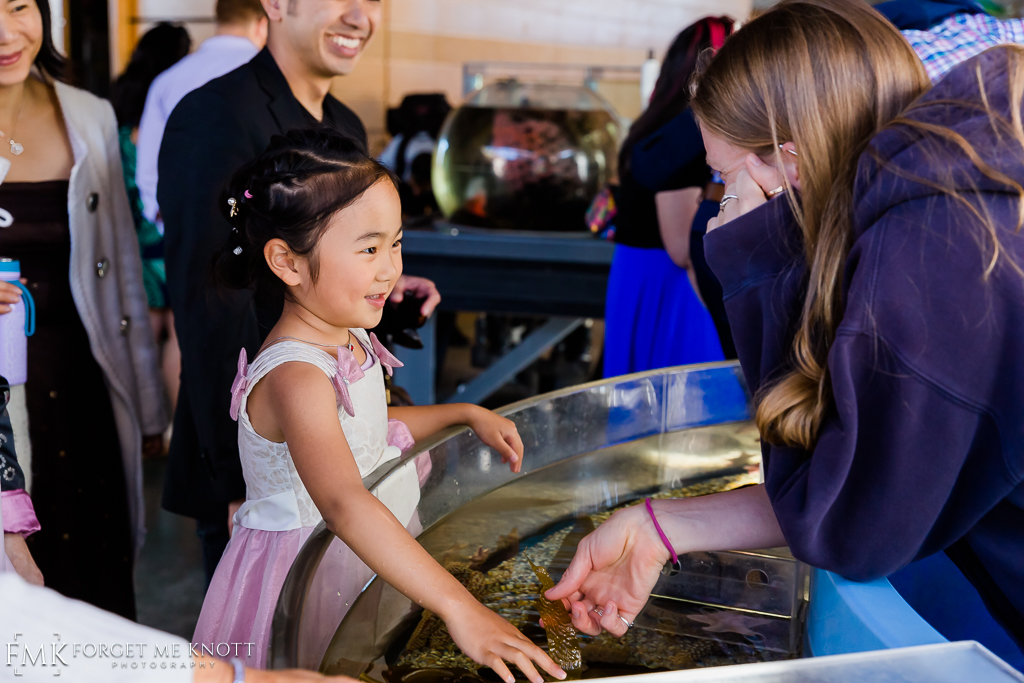 After the ceremony the institute opened their touch tanks to get a hands on experience with starfish and the like…