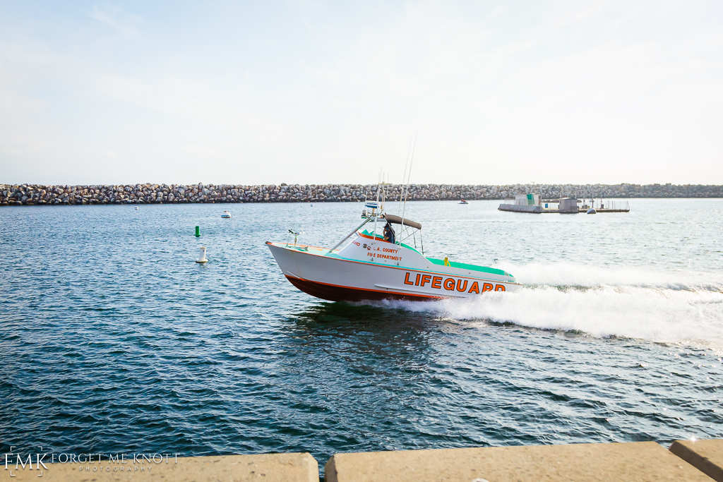 We all had a good laugh when the ceremony was interupted by a local Lifeguard boat that went racing by with siren blaring.