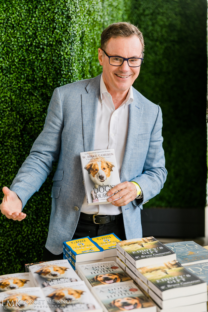  Author of A Dog's Purpose, A Dog's Way Home &amp; A Dog's Journey, W Bruce Cameron, was on hand signing books. 