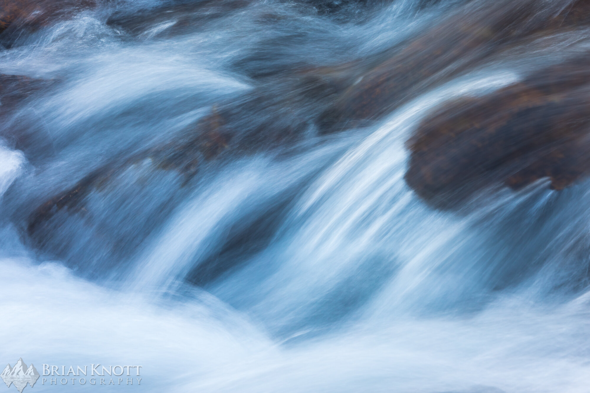 Abstract of a high Sierra stream.