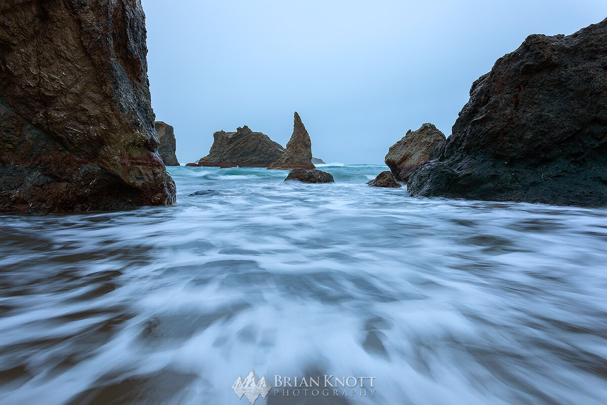 Stormy Bandon Beach, Oregon.