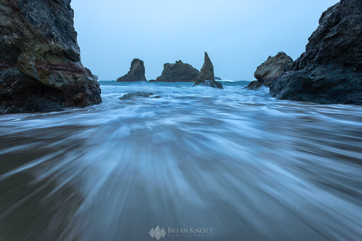 Stormy Bandon Beach, Oregon.