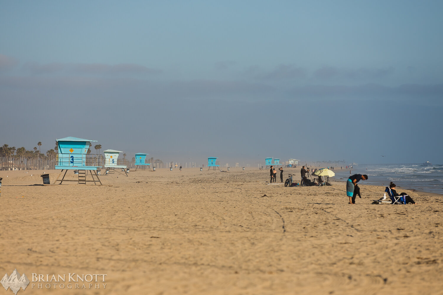 Near empty beaches are a rare site on a nice day in So. Cal.