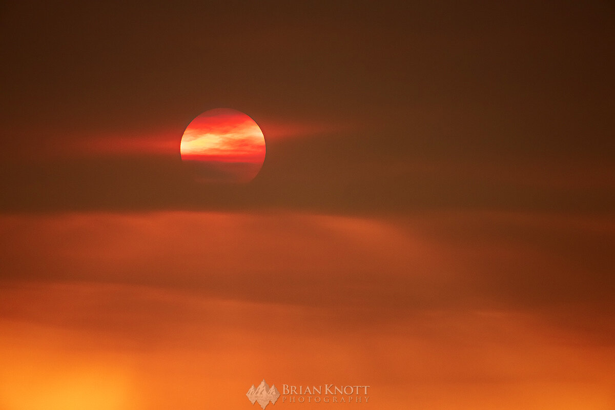  Smokey sunsets in Southern California during the wildfires. 