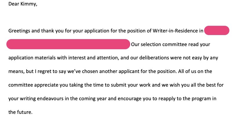 Think Only Writers Get Rejected? Nope!