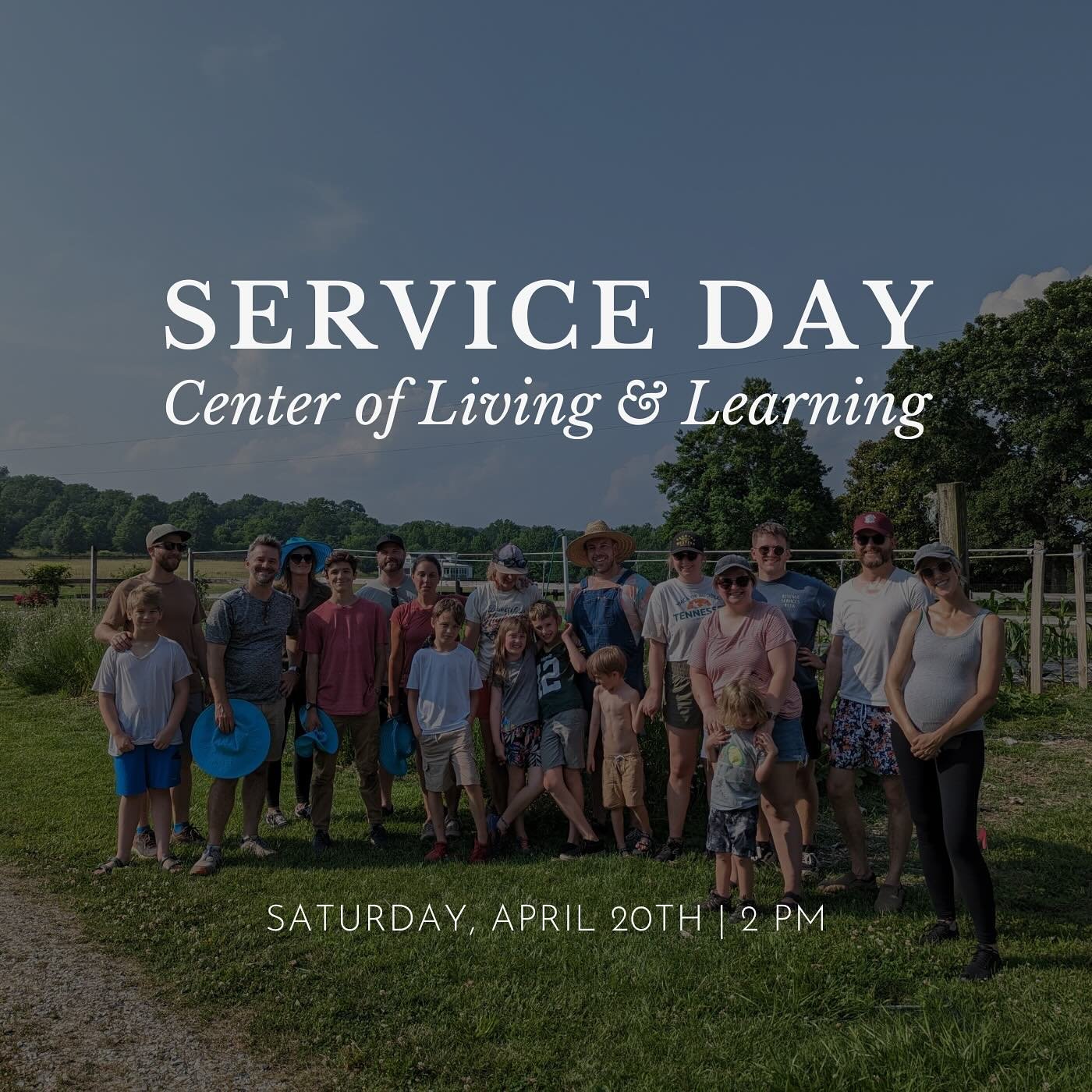 Our next Service Day at The Center for Living and Learning will be held on Saturday, April 20th from 2-4 PM. Please register at the link in our bio!

If you&rsquo;re unfamiliar with The Center, they are a residence located on a beautiful, therapeutic