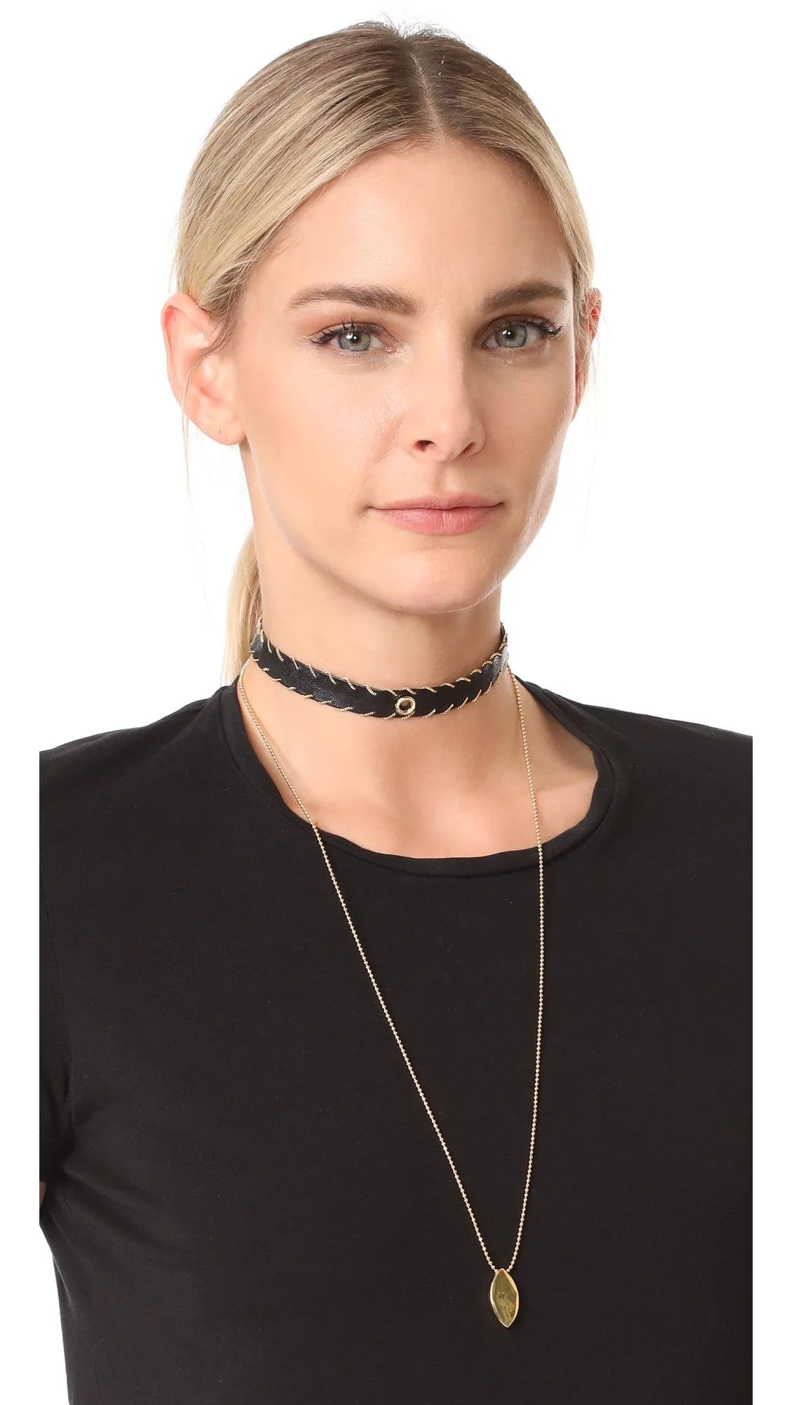 rebecca-minkoff-GoldBlack-Leather-Layered-Choker-Necklace.jpg