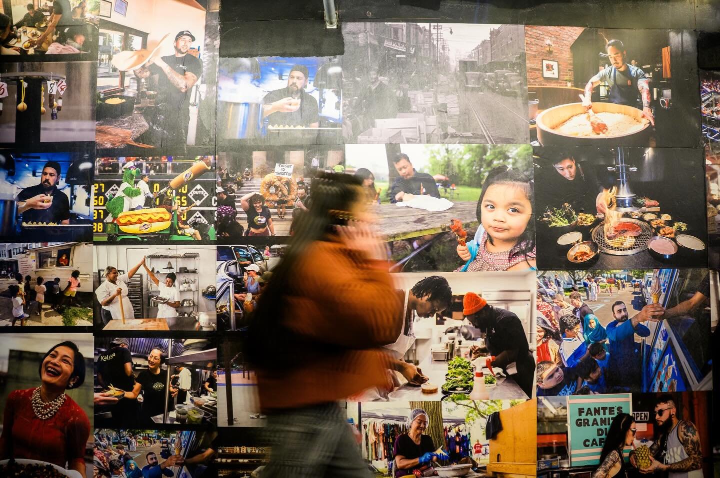 Iconic Philadelphia food moments&ndash; but make it a whole moment. Concepted and art directed by the team at The Inquirer, we worked with the venue team and local wheatpaste artists to build out an original, time capsule art installation featuring o