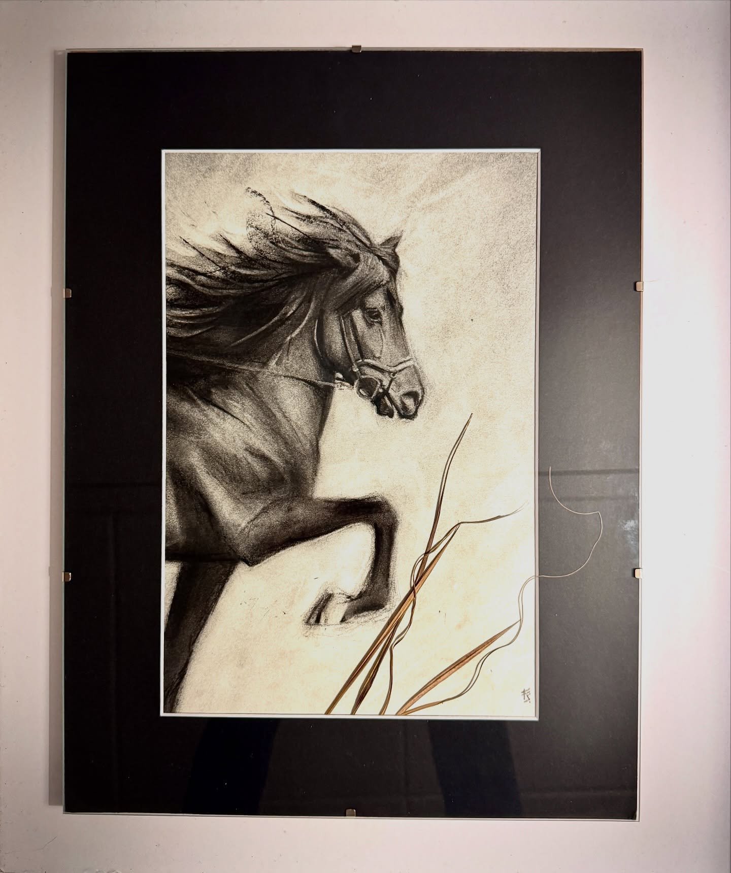 Thanks for this wonderful painting and words @fs.artworks_florence.schaer 🙏 
Amazed how generous some people are ❤️

It lights up in this dark days ❄️

#oddifr&aring;nskepparg&aring;rden 
#horseart