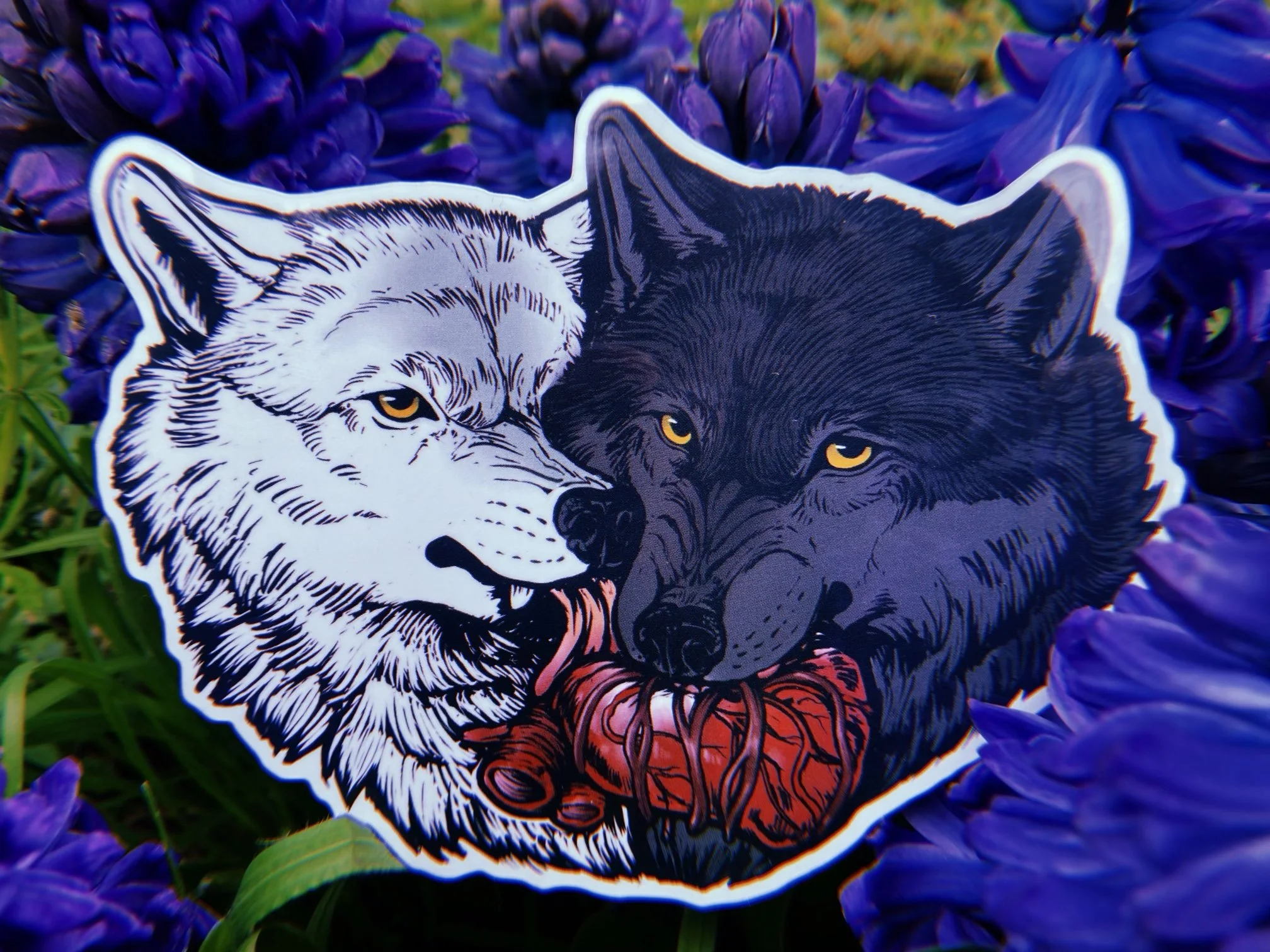 Wolf Heart Sticker