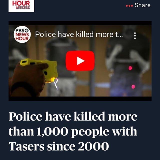 The actual number is 1,081. Just watched an interview with @chrisstewart_esq_ where he repeatedly referred to a TASER as a &ldquo;Non deadly weapon&rdquo;. This is not technically correct. It should be noted that properly applied vascular restraints 