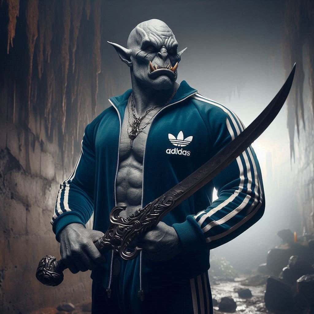 Orcs are, on average, tall and broad. They have green or gray skin, ears that are sharply pointed, and porcine features which include prominent lower canines resembling a boar&rsquo;s tusks.

Orcs have poor temperament and are given to anger. Easily 