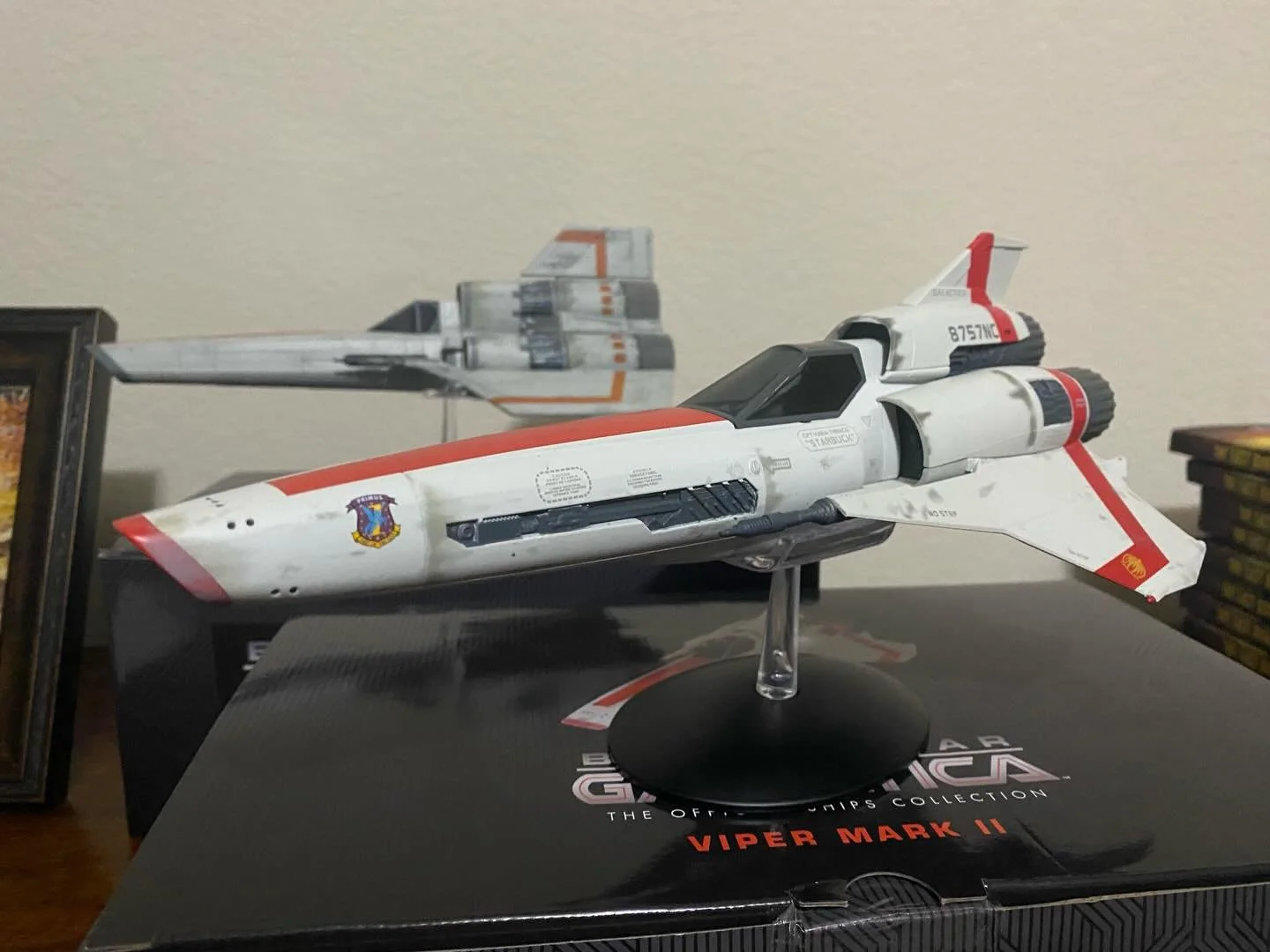 Just unboxed my Mark II Viper from @masterreplicasofficial 
#battlestargalactica #vipermk2